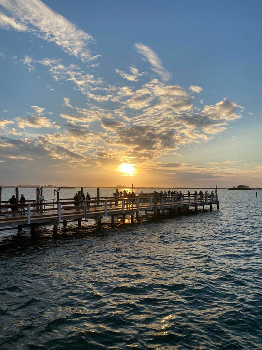 Nature Walk with a Gulf of Mexico View and Dinner Overlooking the Pier at Sunset