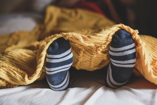Grief in bed with socks