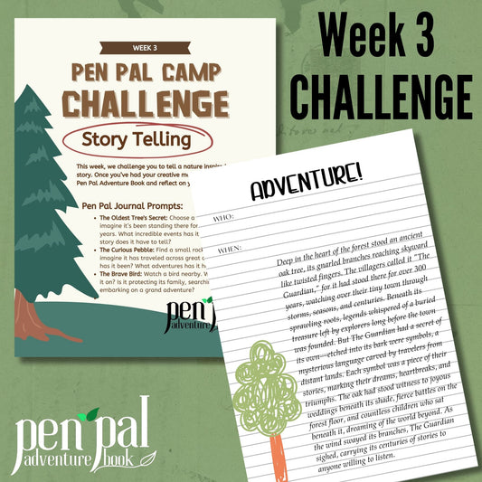 Pen Pal Campers Week 3 Challenge: Nature Story Telling