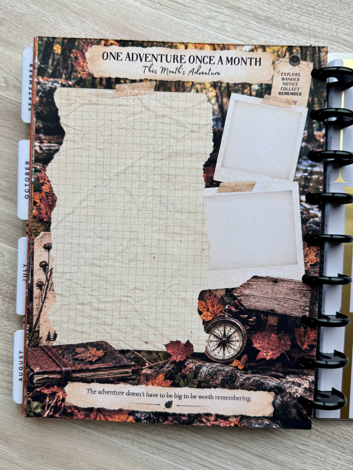 Fall Adventure Weekly Planner Printable | Weekly Planner + Journal Prompt & Memory Keeping Pages