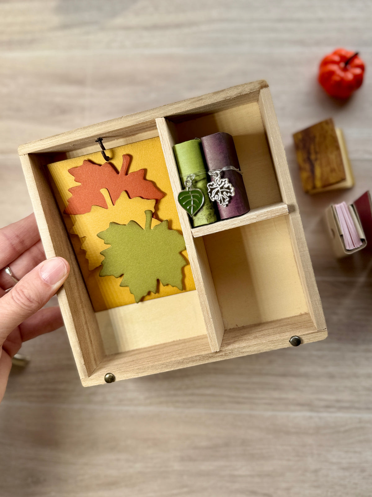 DIY Miniature Autumn Journal Nook Kit | Fall Craft & Handmade Mini Book | Limited Edition