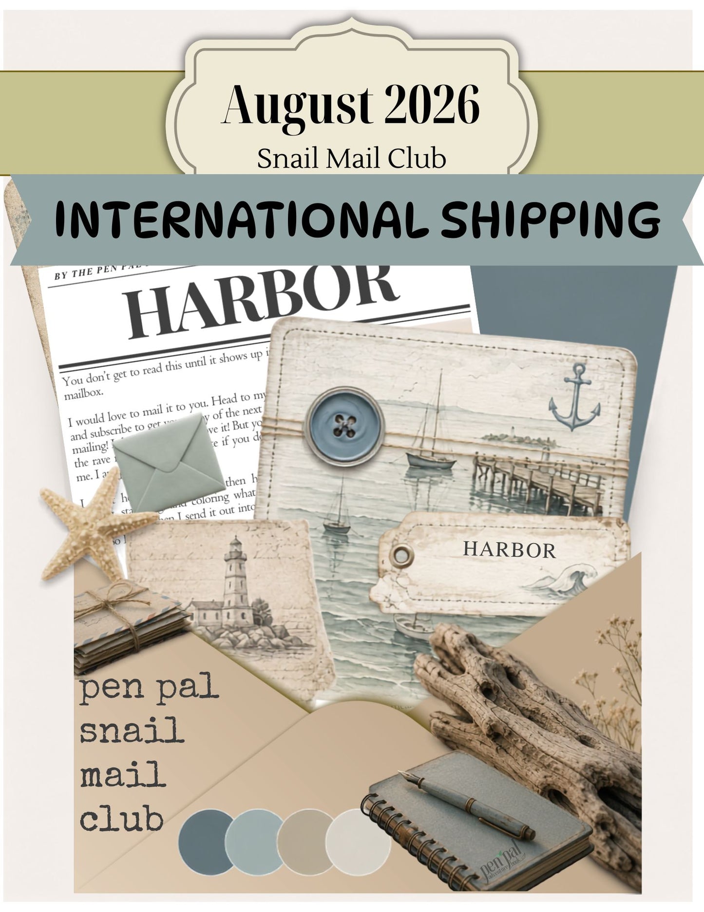 Snail Mail Club | INTERNATIONAL SHIPPING