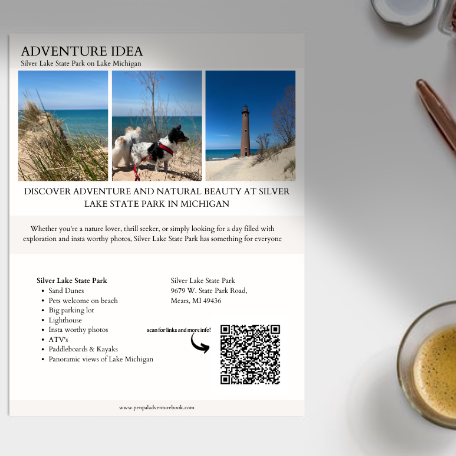 Daytrip-MICHIGAN-Silver Lake State Park sand dunes on Lake Michigan-Airbnb-VRBO-Digital Download