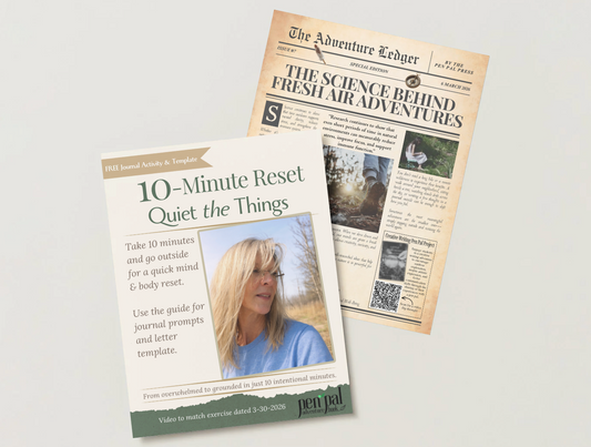 10-Minute Reset: A Simple Outdoor Journaling Practice to Reduce Stress (FREE Templates)