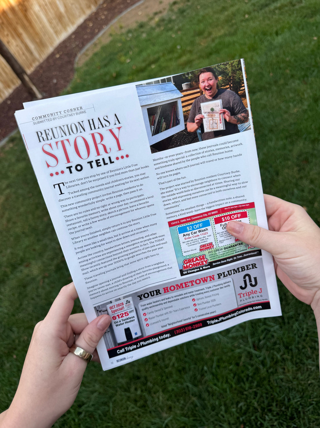We Made the Magazine! Pen Pal Adventure Book Featured in Reunion Living