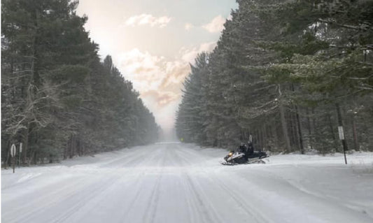 Winter Wonderland Unveiled: Exploring Michigan's Scenic M22 Route Amidst Snowy Splendor