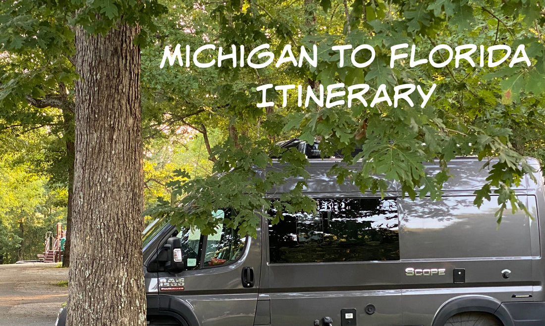 Van Life Road Trip From Mackinac Island in Michigan to St. Petersburg, Florida - Itinerary