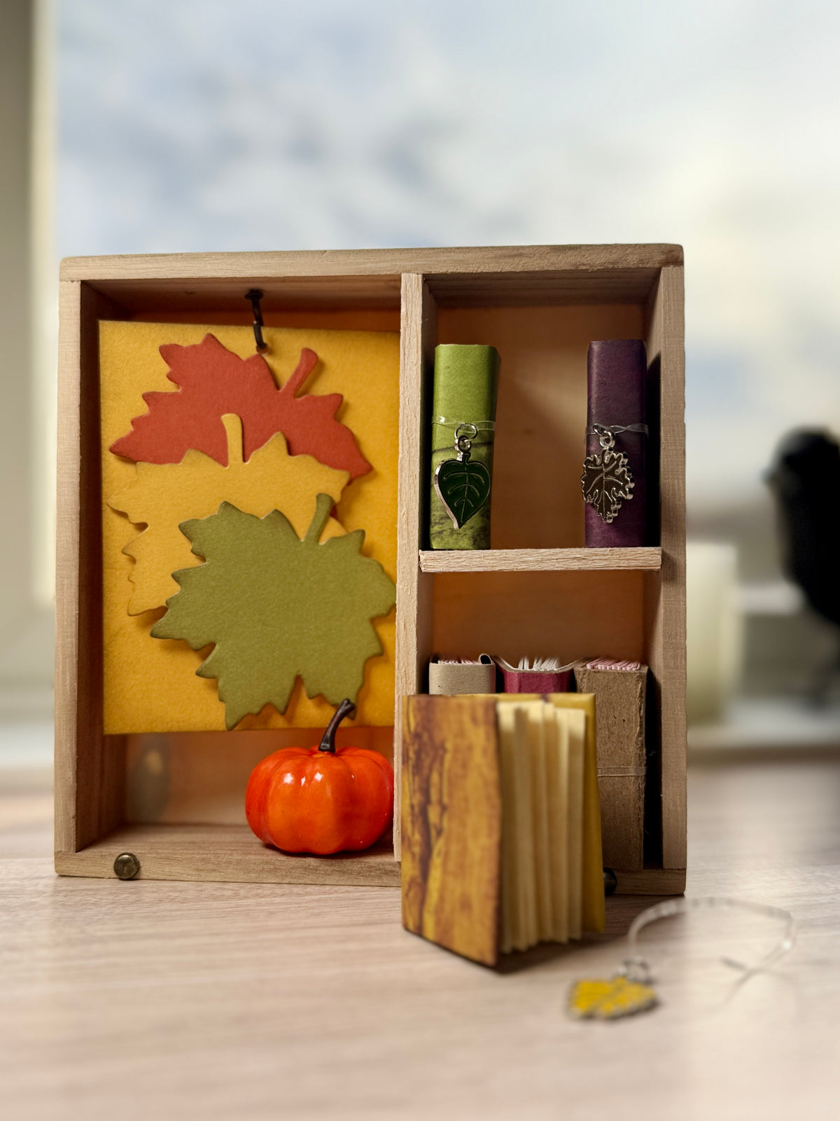 DIY Miniature Autumn Journal Nook Kit | Fall Craft & Handmade Mini Book | Limited Edition