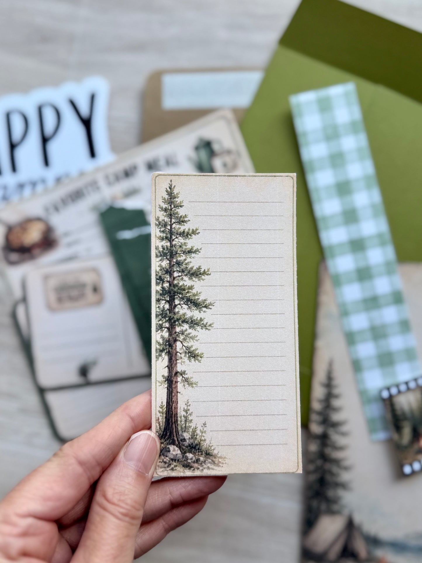 Camp Journal Kit | Camping Travel Journal Ephemera Pack