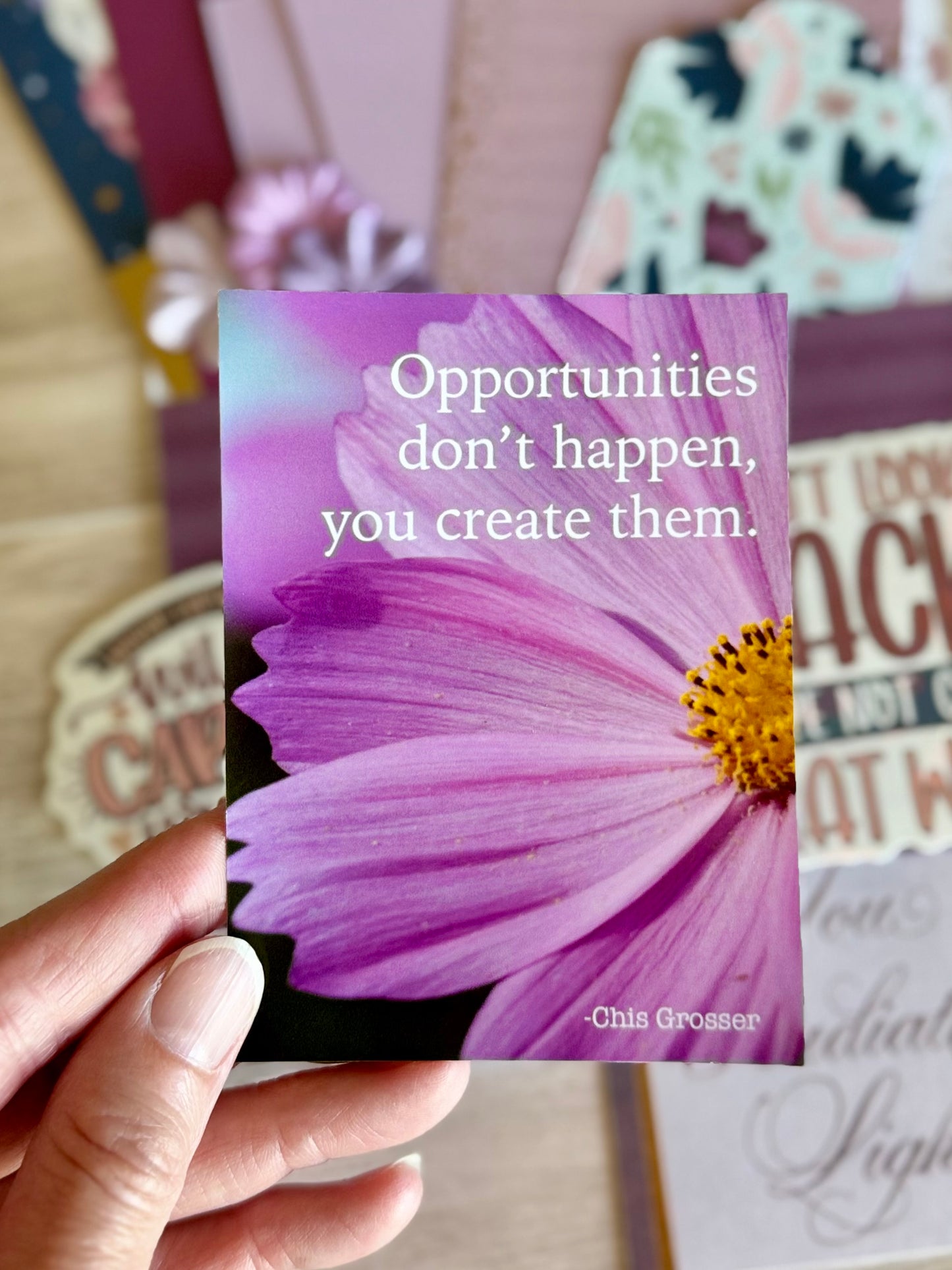 Mini Handmade Folio Ephemera Set | Empowerment Inspiration You are Wildly Capable | Paper Journal Supplies | P54