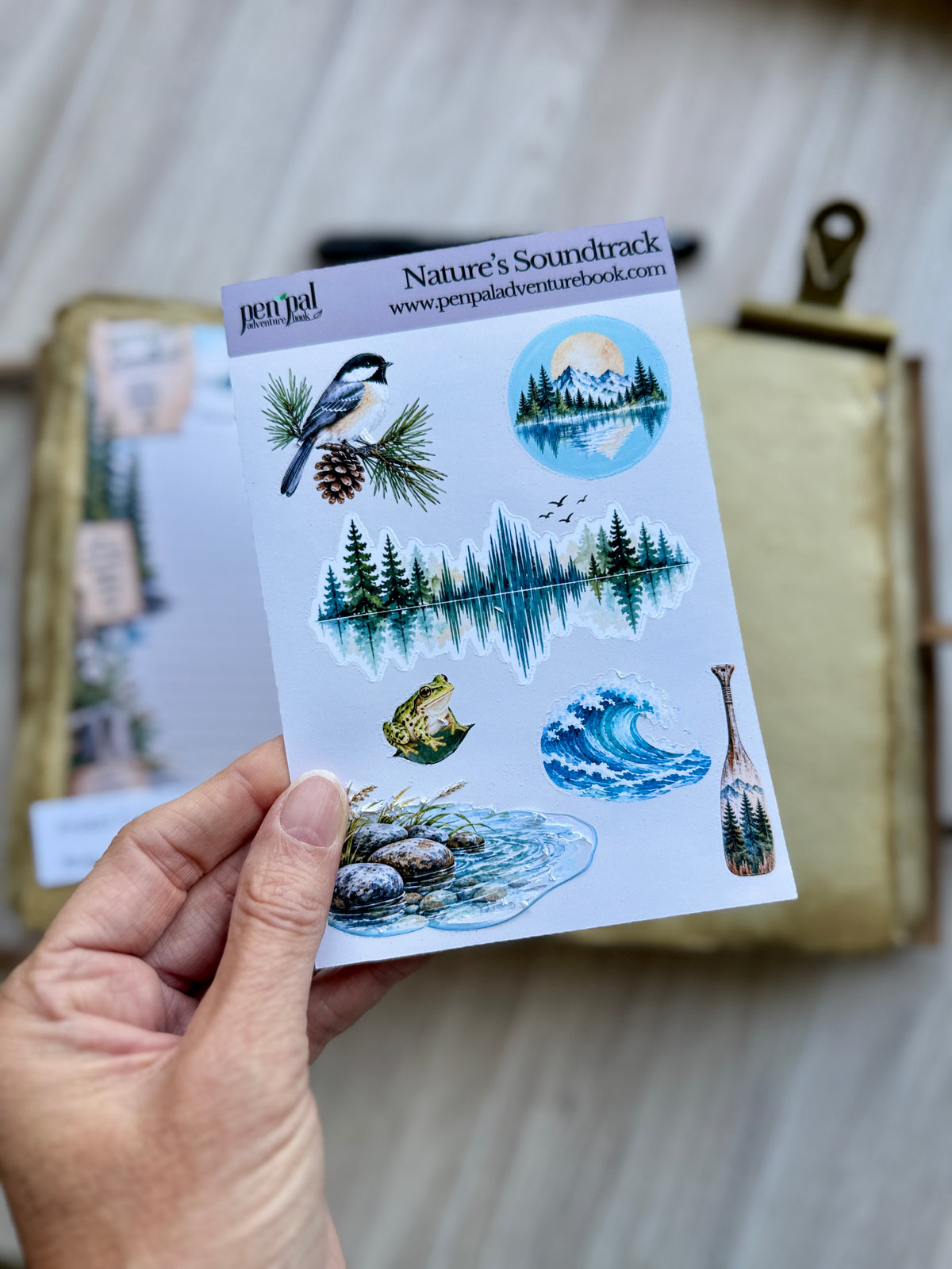 Nature Inspired Journal Experience  | Gratitude Journaling | Nature's Soundtrack Sticker Set | Week 7