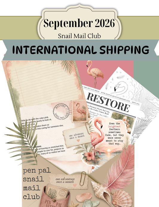 Snail Mail Club | INTERNATIONAL SHIPPING
