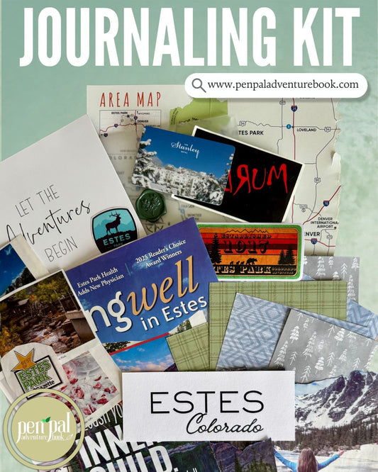Junk Journal Kit | Authentic Estes Park Colorado Vacation Ephemera & Stickers | P40