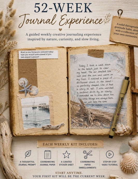 Weekly Journal SUBSCRIPTION | 52-Week Creative Journaling Experience