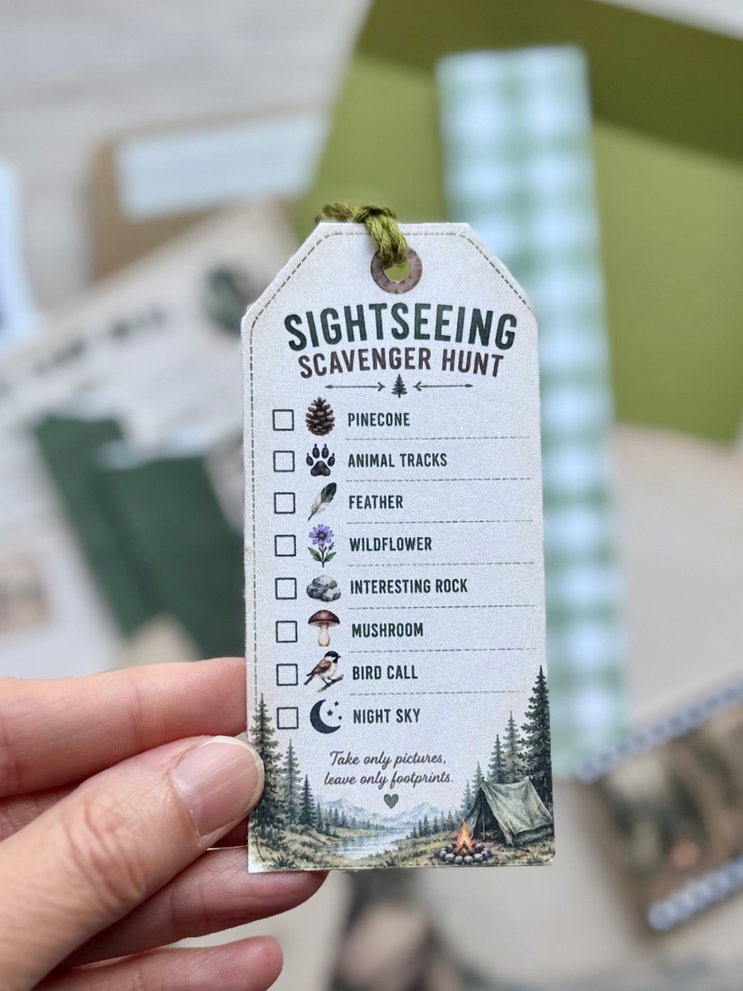 Camp Journal Kit | Camping Travel Journal Ephemera Pack