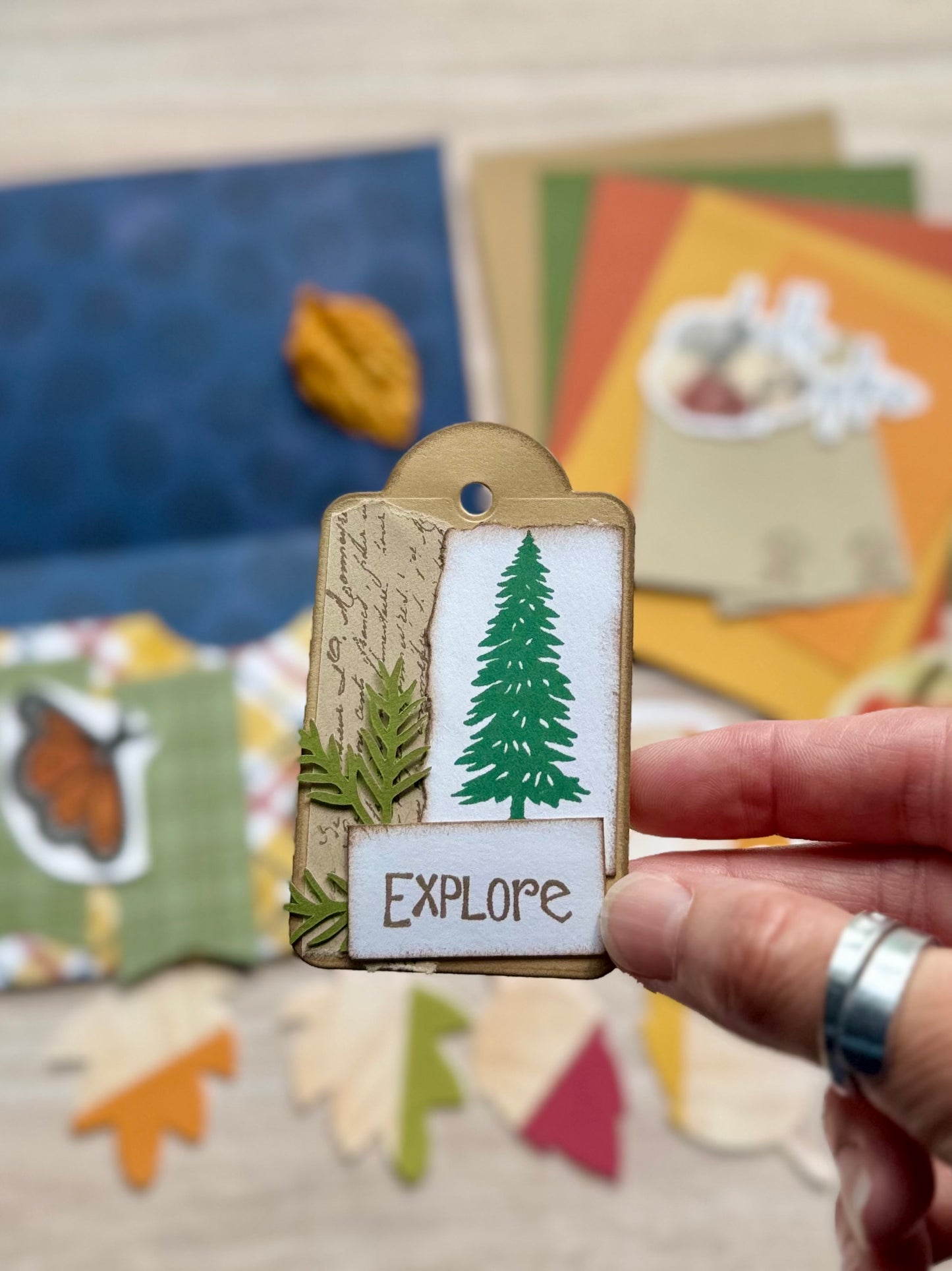 Mini Handmade Folio Ephemera Set | Hello Pumpkin Fall Adventure| Paper Journal Supplies | P59