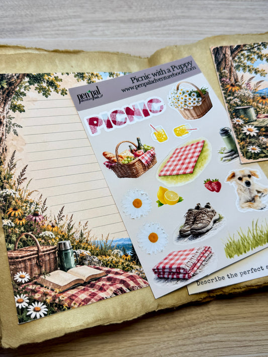 Week 9 of the 52 Week Journal Experience  | Gratitude Journaling | Picnic with a Puppy