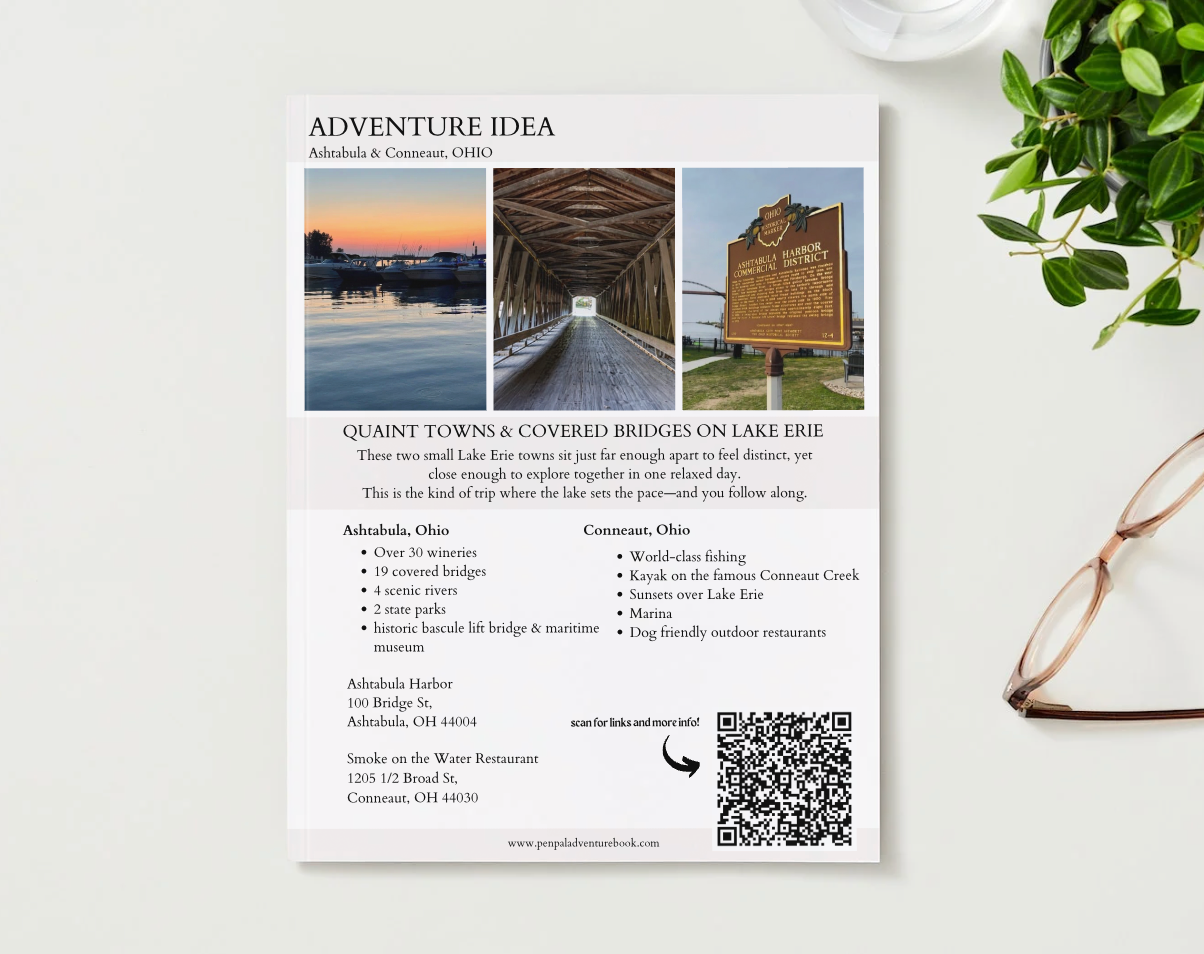 Ashtabula Conneaut Ohio Daytrip Printable