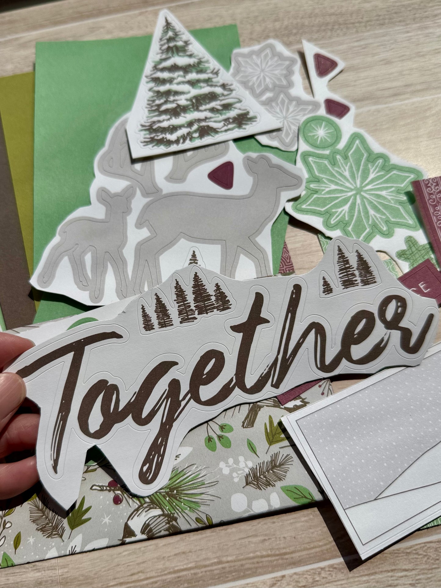Mini Handmade Folio Ephemera Set | Together in Winter Set| Paper Journal Supplies | P62