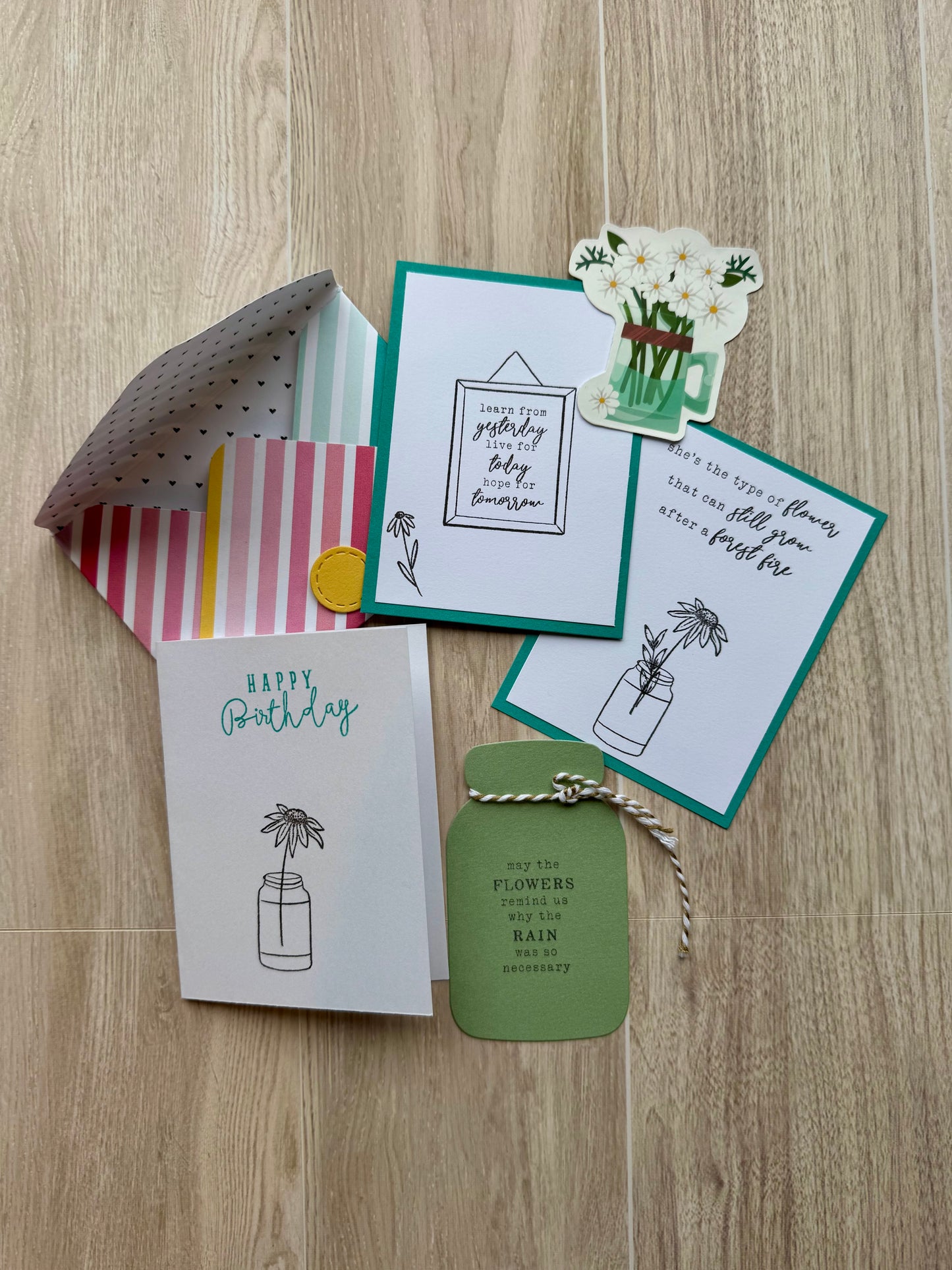 Mini Handmade Folio Ephemera Set | Empowerment for HER | Paper Journal Supplies | P45