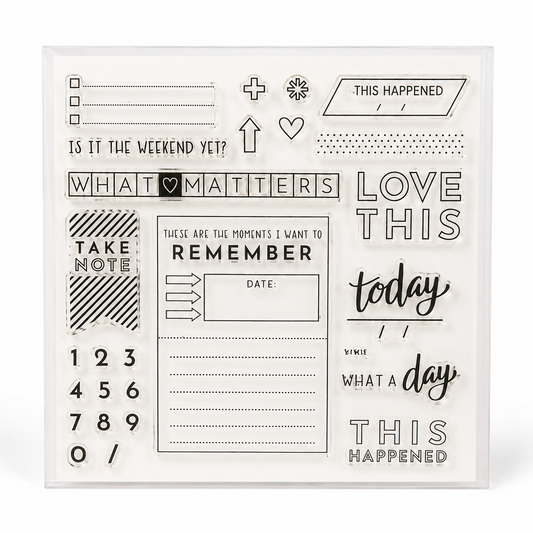 Retired -  Daily Journaling Stamp Set Close to my Heart | NEW | S1903