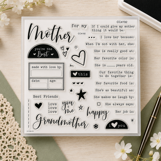 Retired CTMH Stamp Set | CC4192 For My Mother Close to my Heart Stamp Set |. NEW