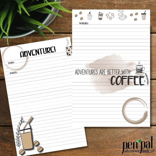 Coffee Junk Journal Printable Paper