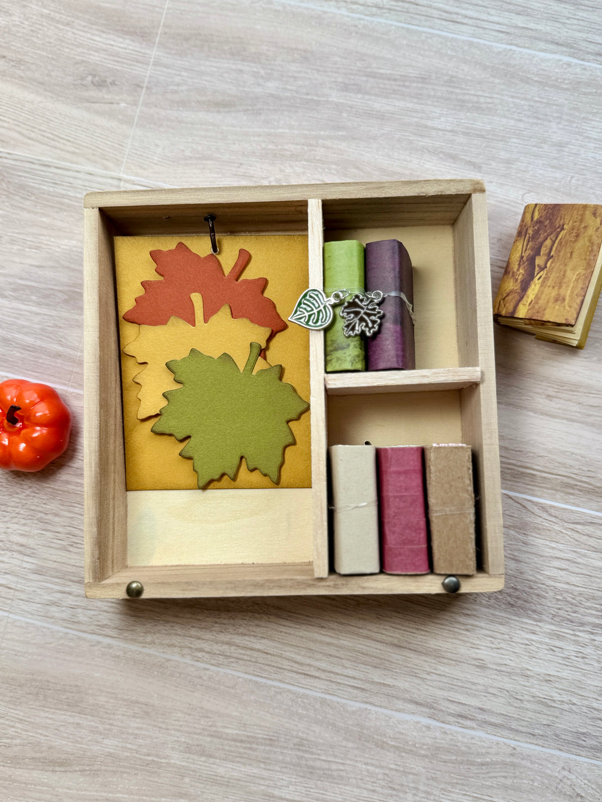 DIY Miniature Autumn Journal Nook Kit | Fall Craft & Handmade Mini Book | Limited Edition