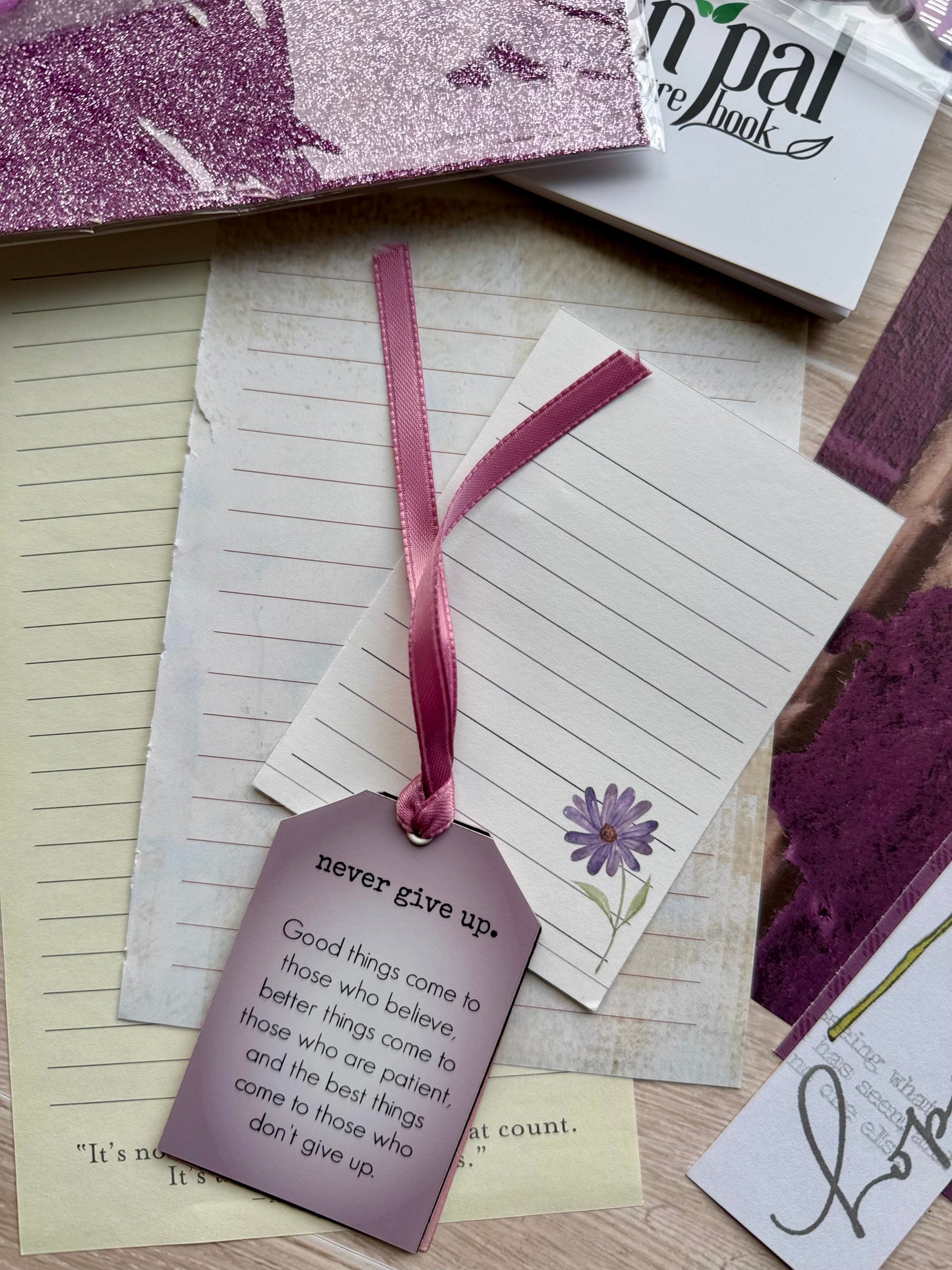 Junk Journal Kit | Purple Junk Journal Papers Ephemera Stickers | One of a Kind | P25