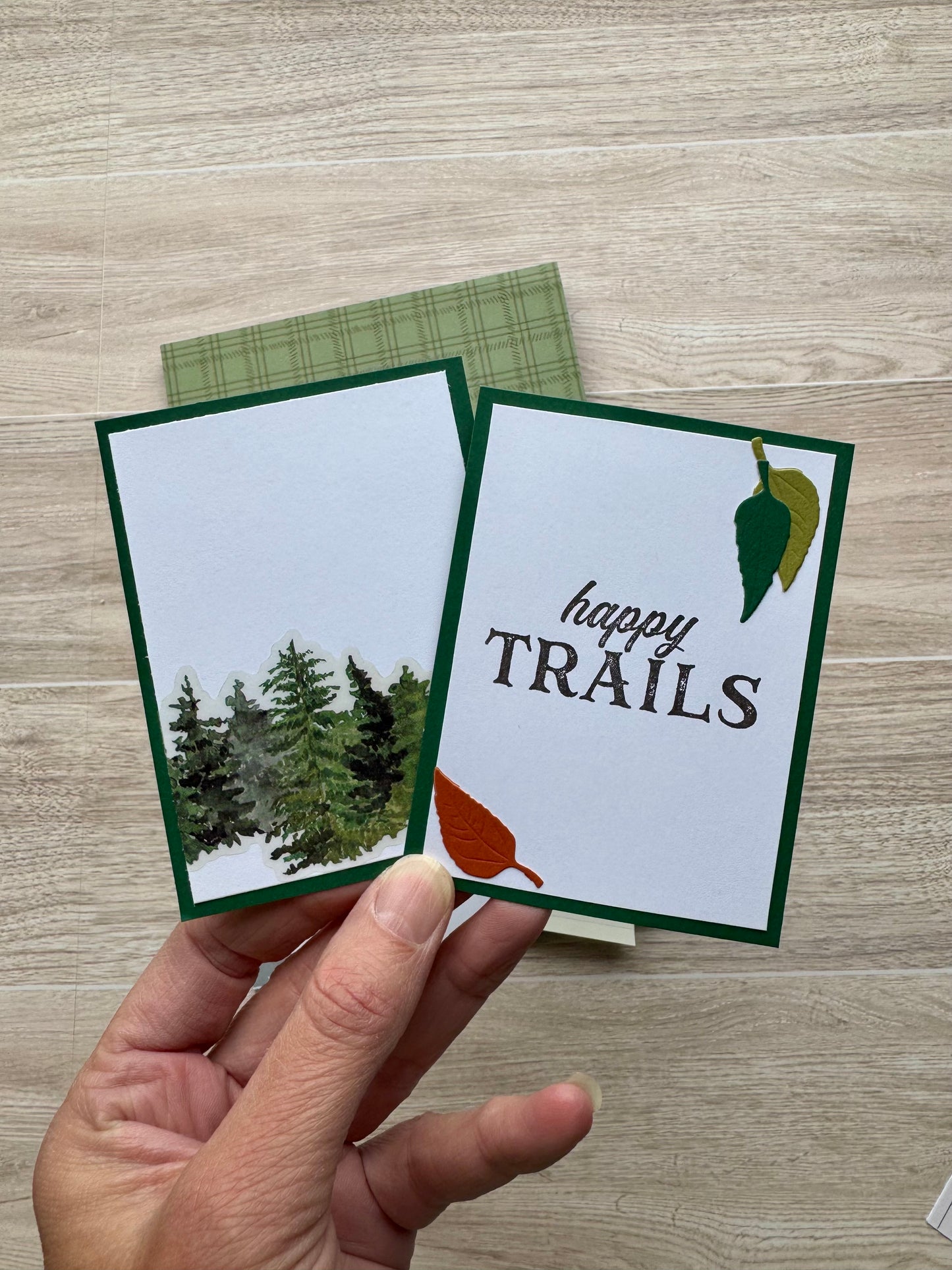 Handmade Folio Journal Embellishment Set | Happy Trails | Trees | Paper Journal Supplies | P34