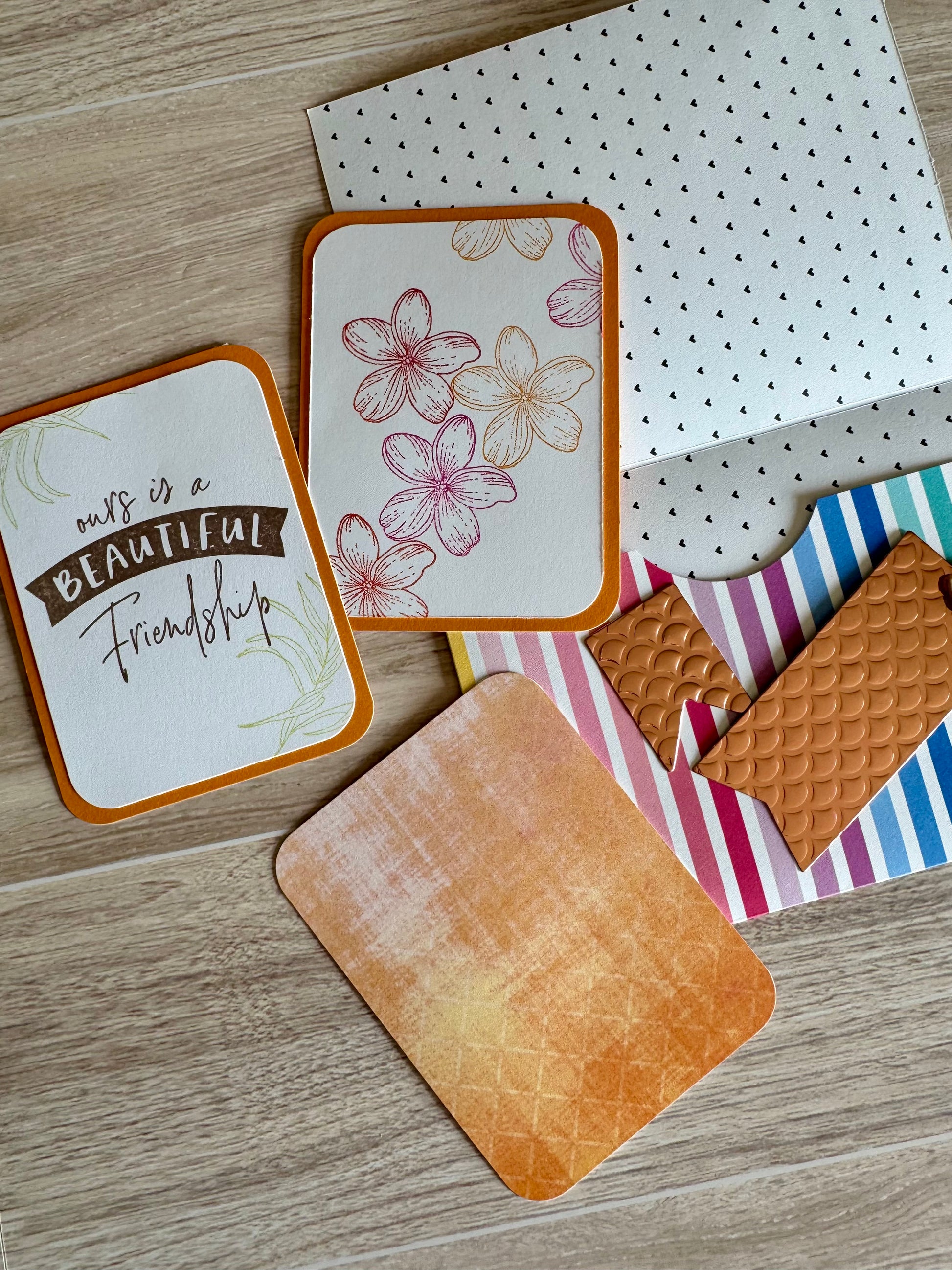 Paper Folio with journal cards and tags