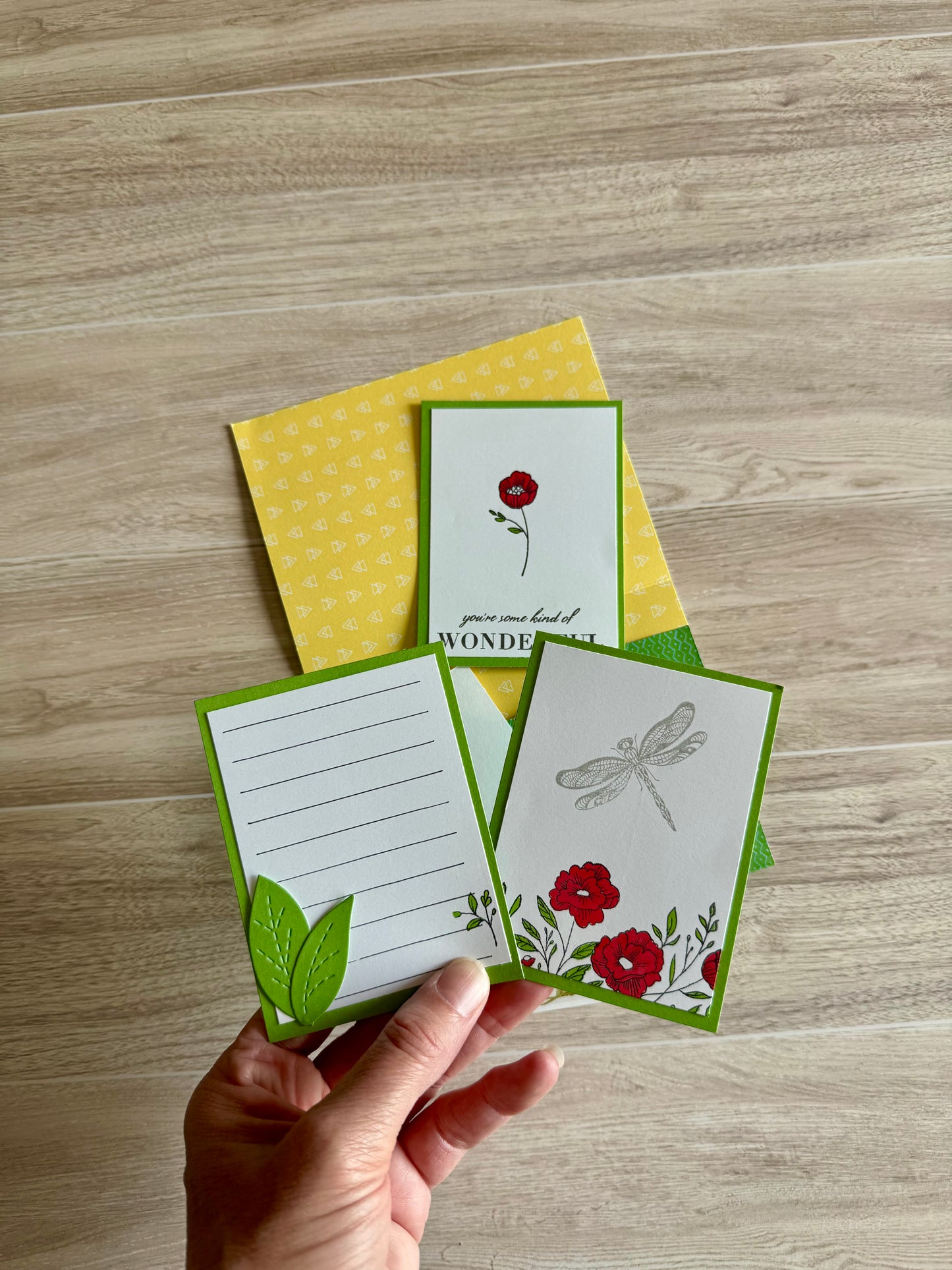 Handmade Folio Journal Embellishment Set | Some Kind of Wonderful | Green | Paper Journal Supplies | P37
