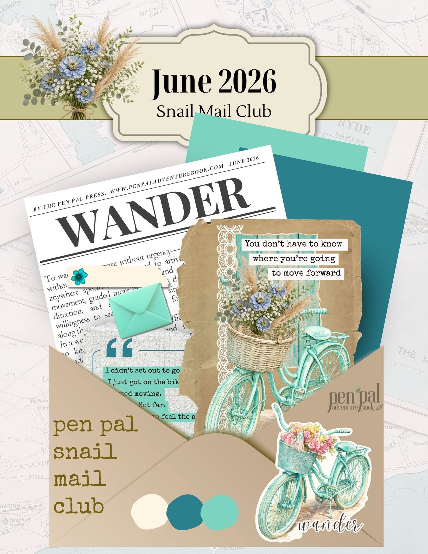 Snail Mail Club | ARCHIVE June 2026 - Full Kit with Pen Pal Book