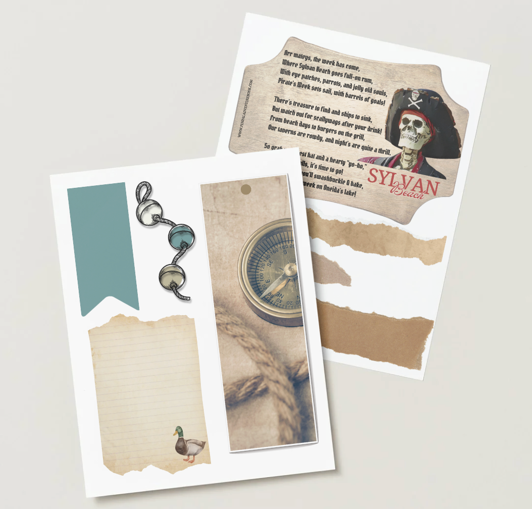 Printable-Sylvan Beach New York Lake Life Cut Outs (Digital Download)