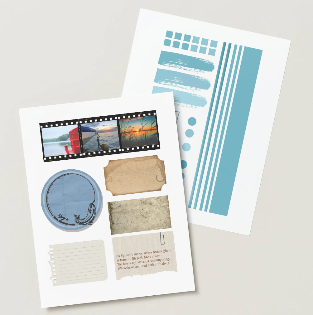Printable-Sylvan Beach New York Lake Life Cut Outs (Digital Download)