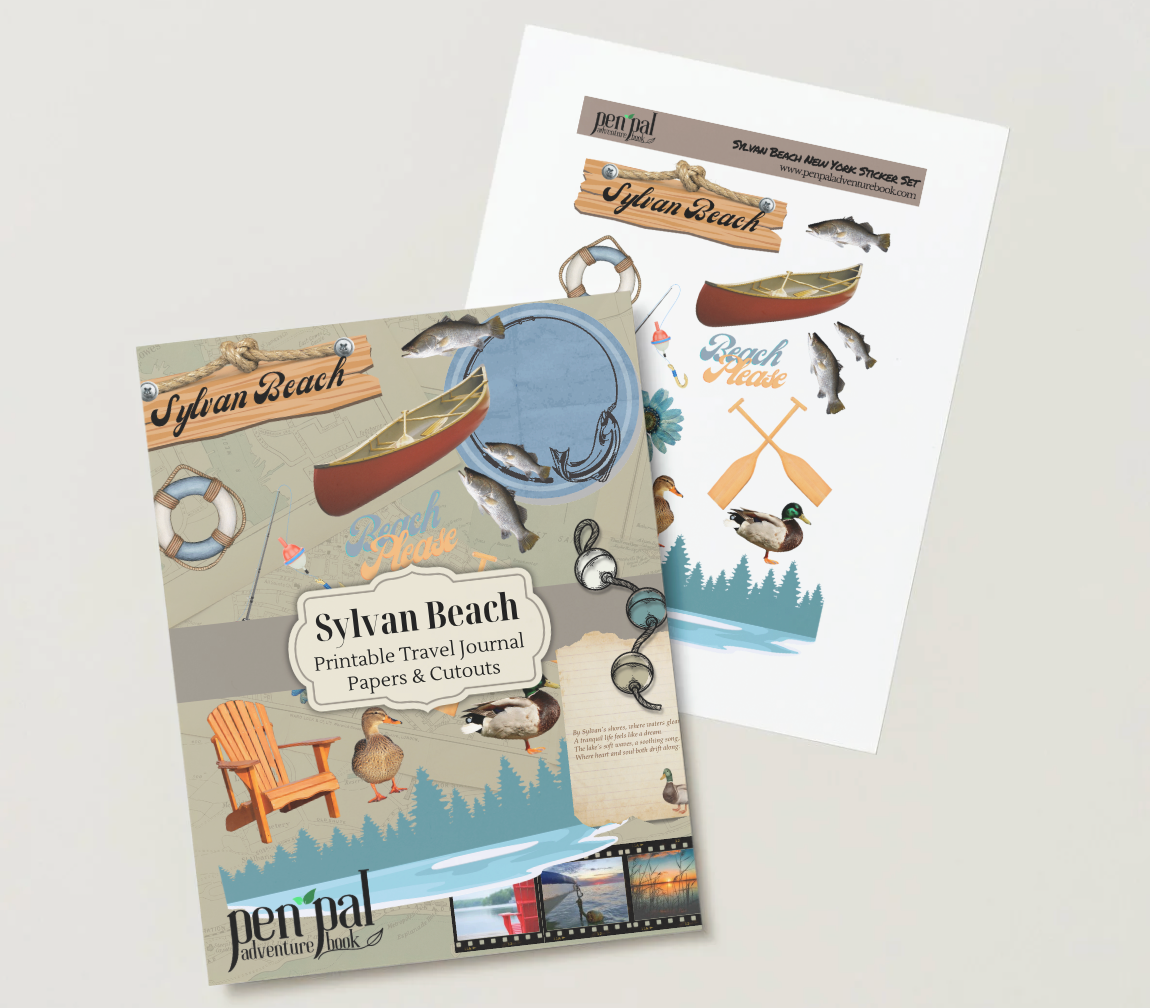 Printable-Sylvan Beach New York Lake Life Cut Outs (Digital Download)