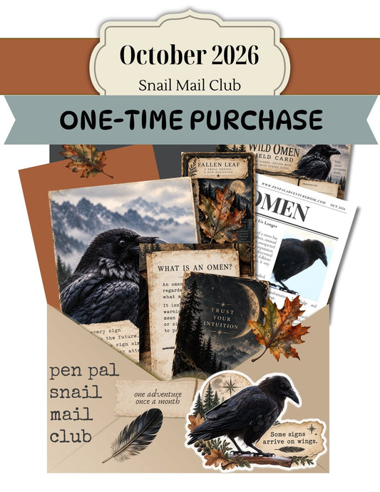 Snail Mail KIT OF THE MONTH | Journal Supplies, Stickers, Stories & Adventure Challenges | No Subscription