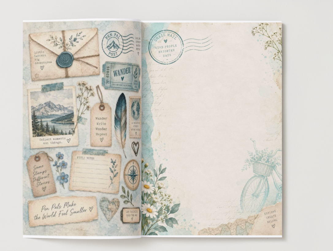 Nature Inspired Junk Journal Paper, Cutouts, Ephemera: Volume 1