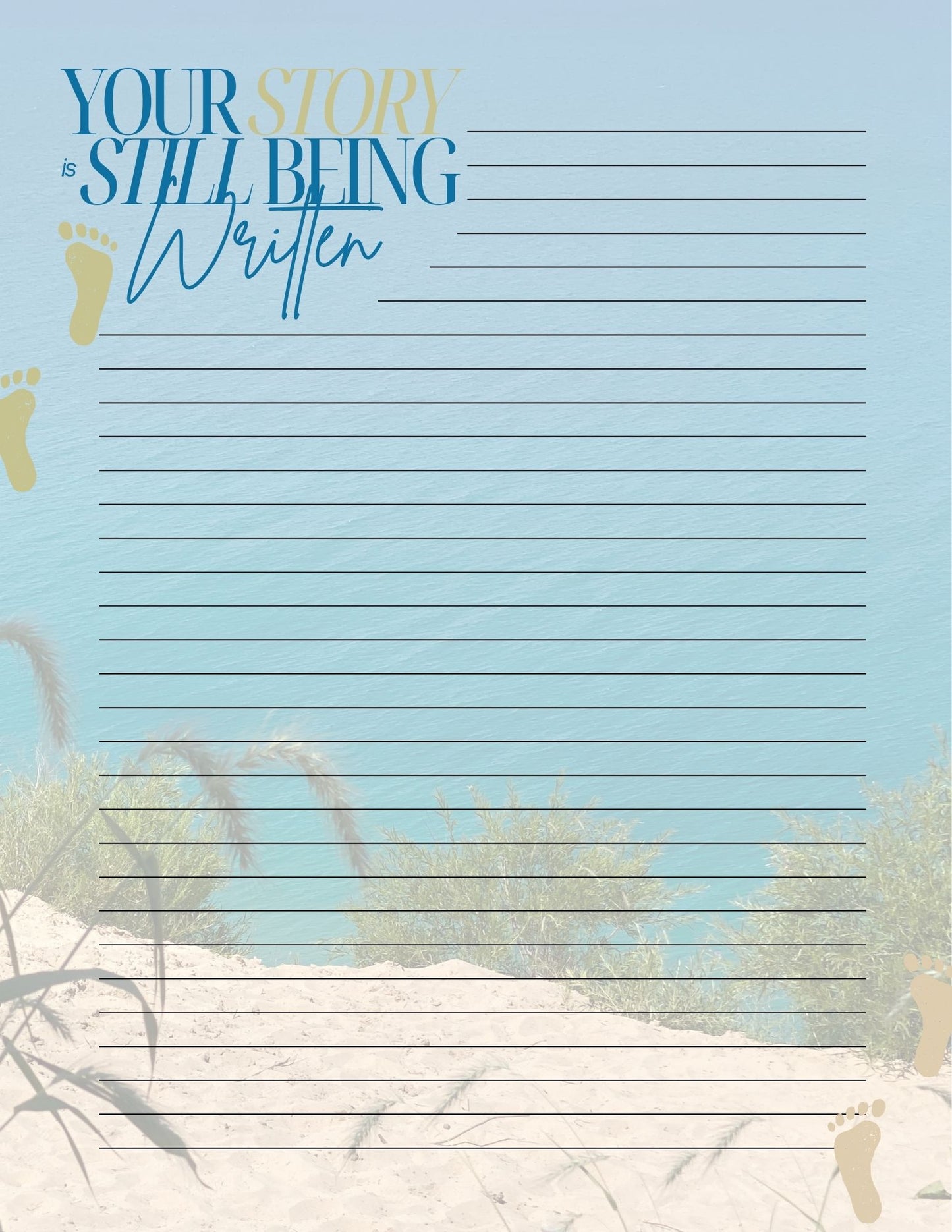 Your Story is still being written journal page