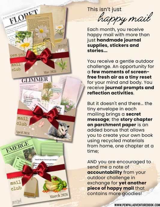 Snail Mail Club | 6 Month Pen Pal Snail Mail Club Membership | No Subscription