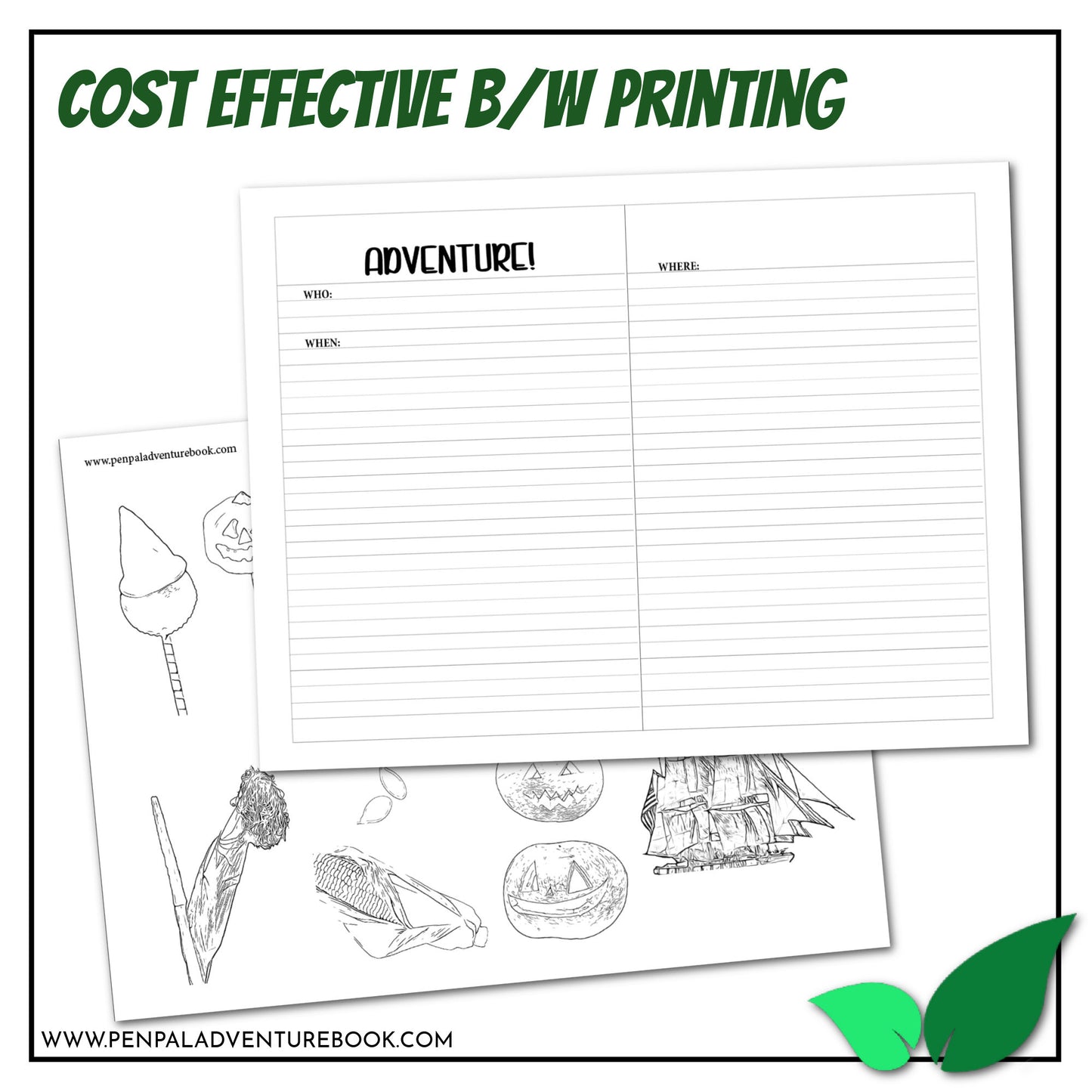 Creative Writing Project for 3rd & 4th Grade Students - Travel Journal - OCTOBER THEMED Writing Prompts - Project - Writing Activity