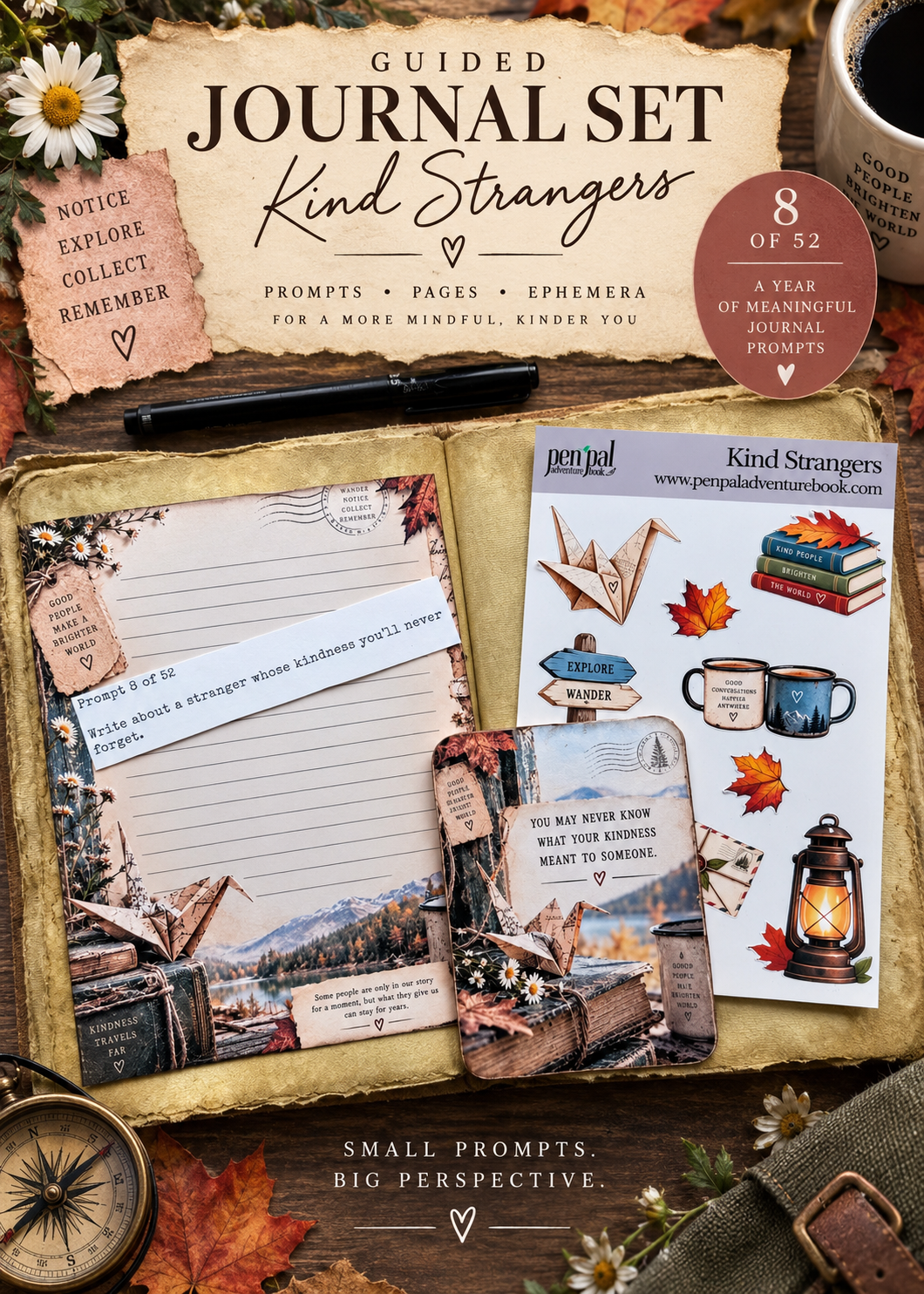 Week 8 of the 52 Week Journal Experience  | Gratitude Journaling | Kind Strangers