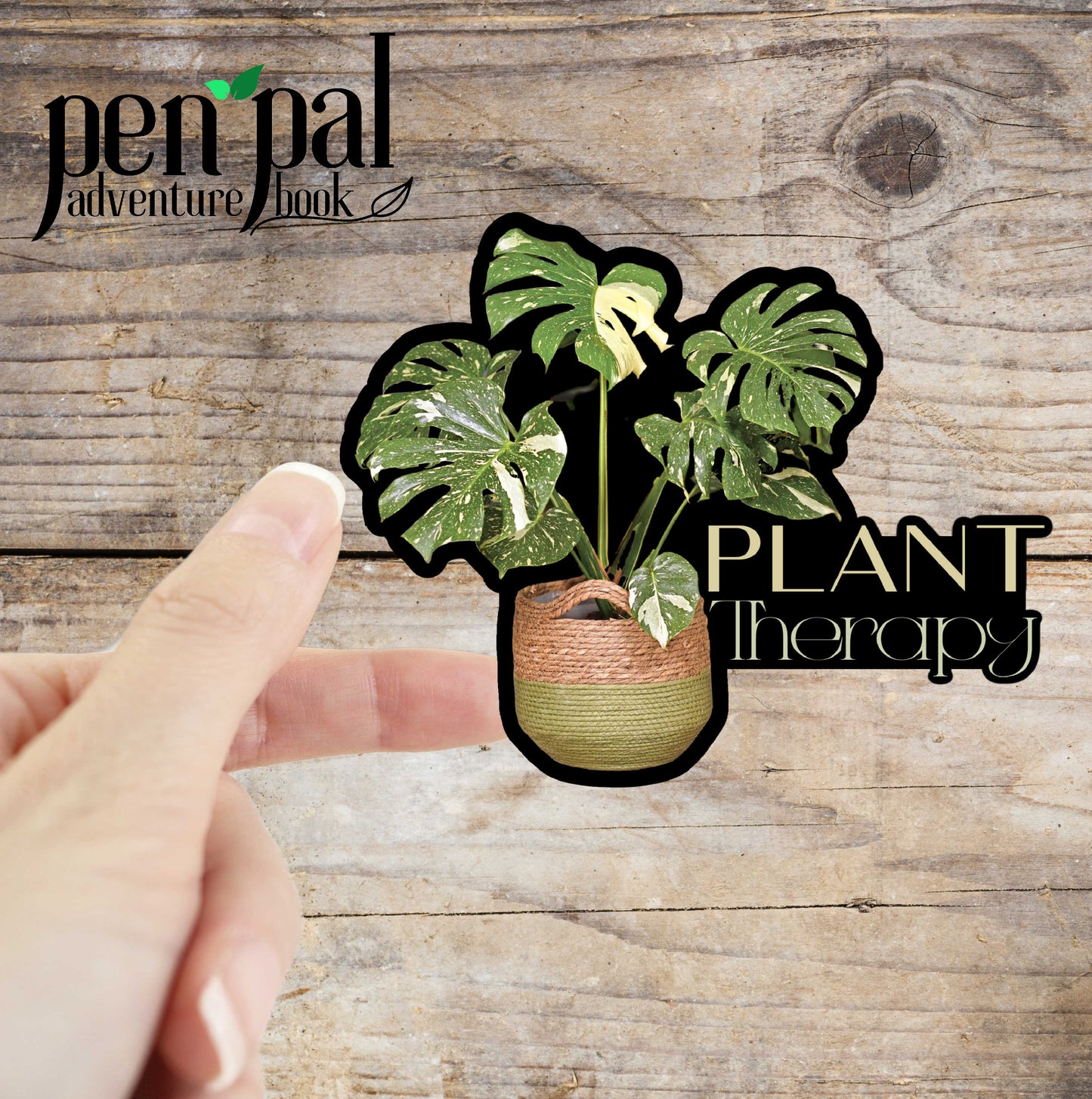 Digital Download-Plant Journal Layout-Monstera - Pen Pal Adventure Book Coordinating Printables